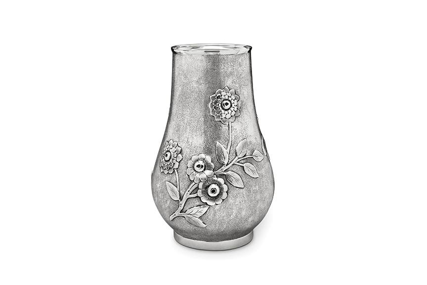 Galmer Silver Dragonfly Vase