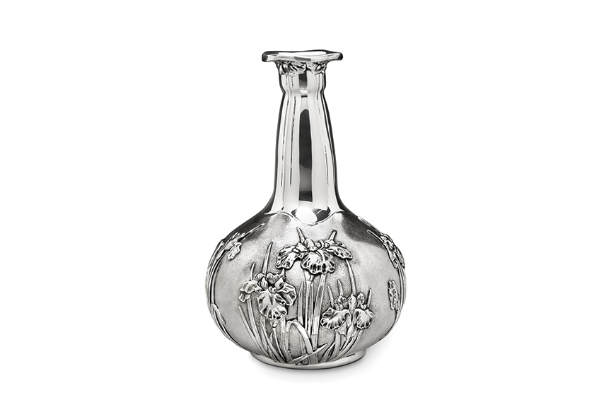 Galmer Silver Iris Vase