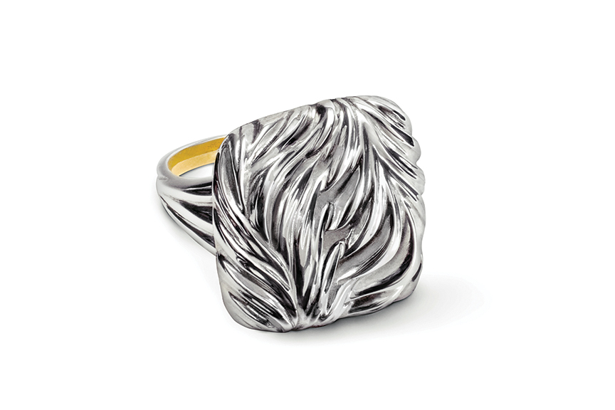 Sterling silver Palm Ring designed by Michael Galmer. Photography by Zephyr Ivanisi and Oliver Ivanisi of [ZeO] Productions.