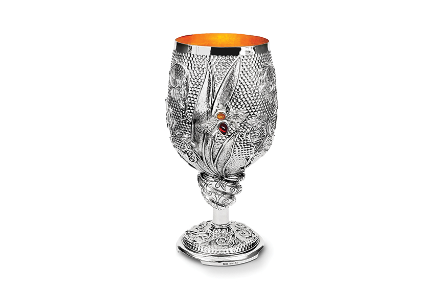 Galmer Silver Bee Goblet