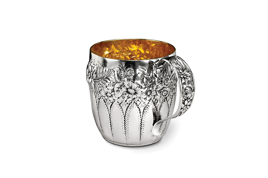 Galmer Silver Floral Baby Cup