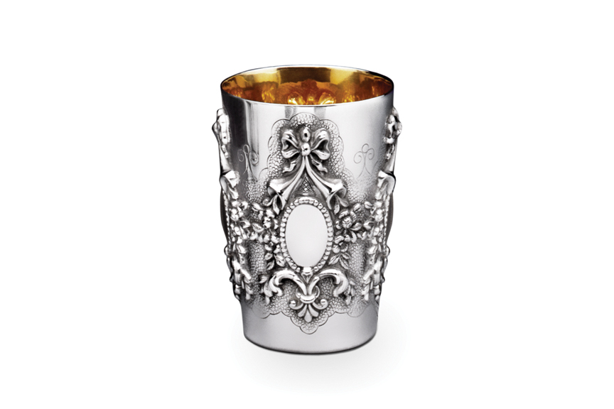 Galmer Silver Flower & Bows Cup