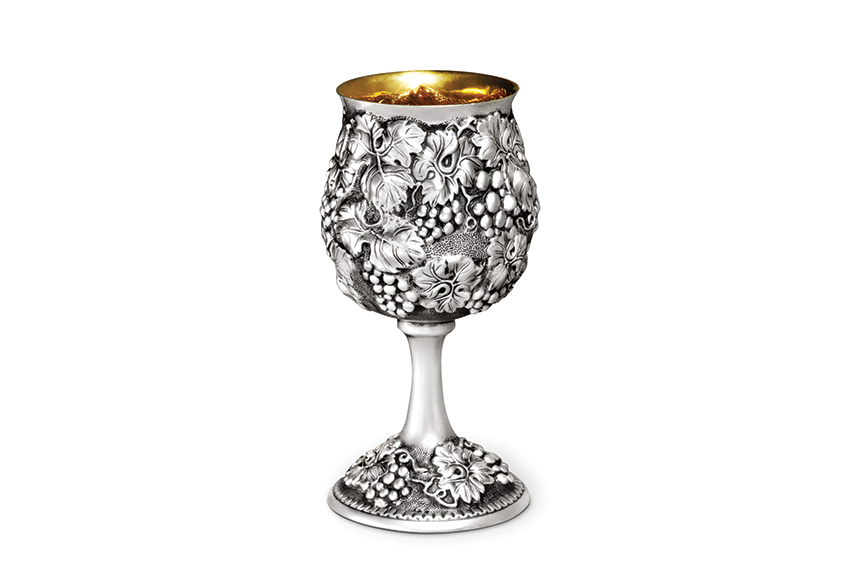 Galmer Silver Grape Goblet