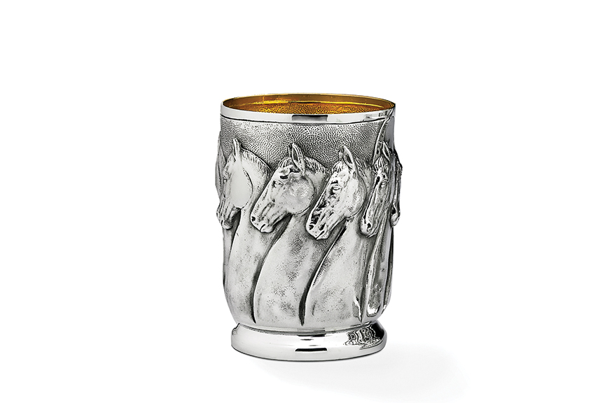 Galmer Silver Horses Julep Cup