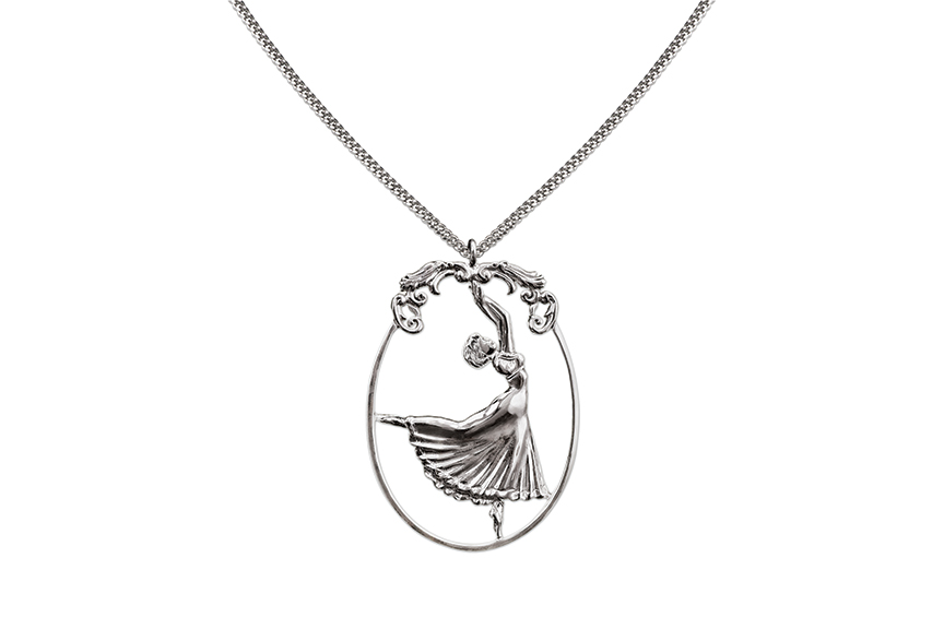 Galmer Silver Ballerina Pendant