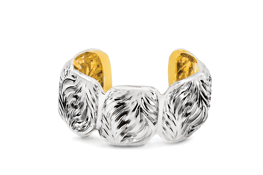 Galmer Silver Palm Cuff