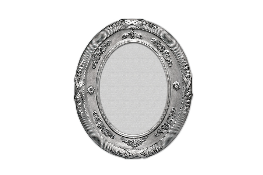 Galmer Silver Oval Frame