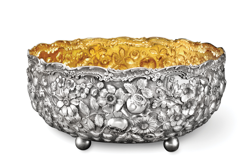 Galmer Silver Rose Bowl