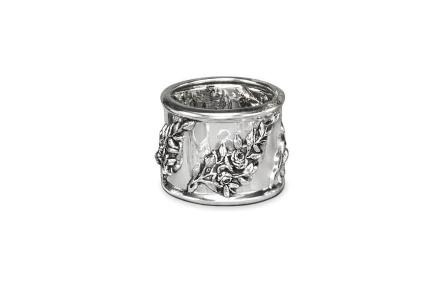 Galmer Silver Rose Napkin Ring