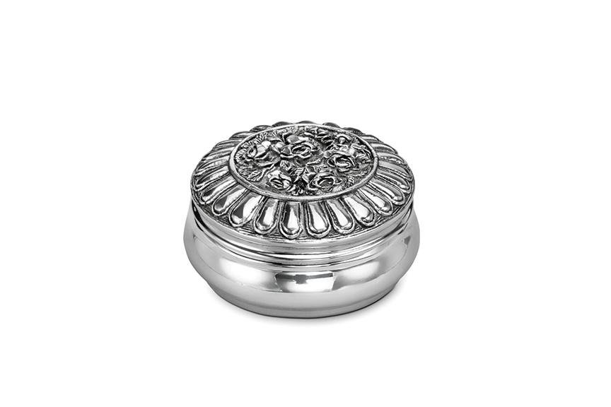 Galmer Silver Small Rose Box